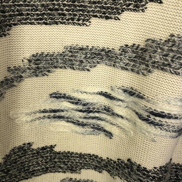 Lucky Brand Sweater Womens XS Soft Knit Waterfall Front Cardigan Neutral Wool - Picture 11 of 11